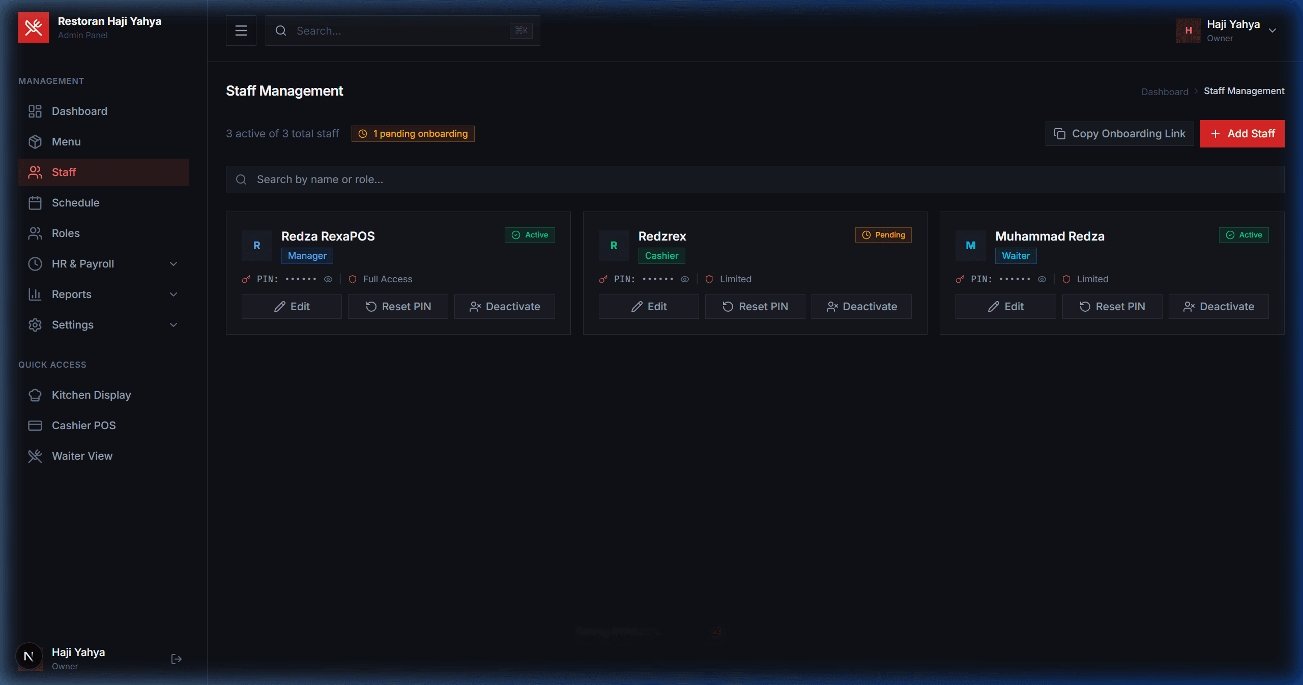 Cloud Admin Dashboard