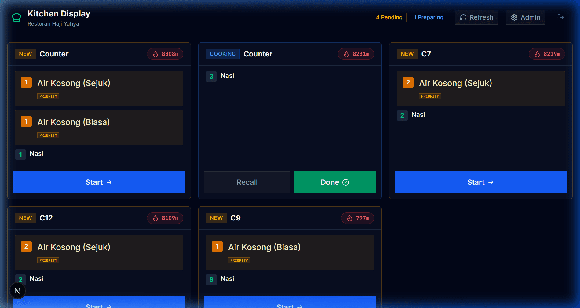 Kitchen Display System